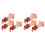 6Pcs Cute PVC Squid Sculptures Ideal Artificial Food Props 4