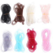 3Sets Nylon Yarn Cord Mesh Tube for DIY Crafts Assorted Color Durable