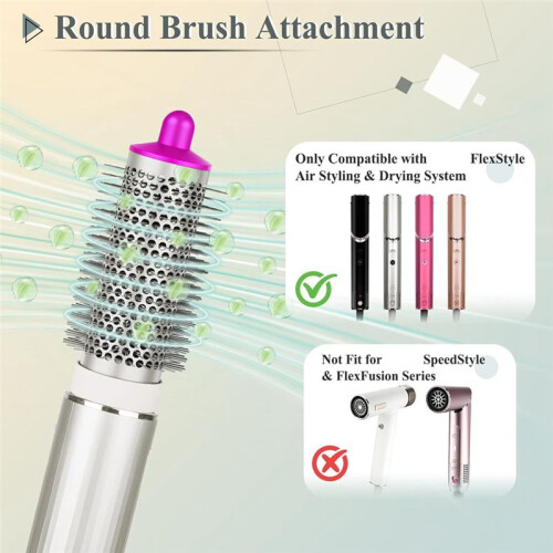 Round Brush Attachment for  FlexStyle Blow Dryers Attachments 2