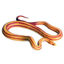 3Pcs Life-Like Orange Artificial Snake Props for Halloween Mischief