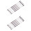 30Pcs Silver Stainless Steel Seafood Forks Nut Picks Kitchen Tool Set 5