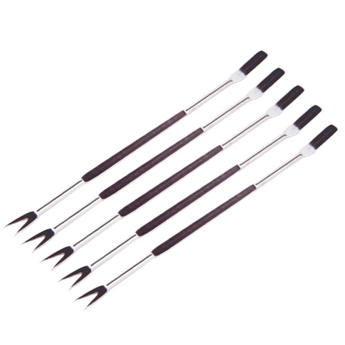 30Pcs Silver Stainless Steel Seafood Forks Nut Picks Kitchen Tool Set