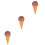 3Pcs Chocolate Ice Cream Model Figurine Artificial Decor for Display 5
