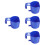 4Pcs Blue Plastic Swimming Pool Cup Holder Rack Hook Beverage Storage 8