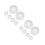 16Pcs Plastic Fire Sprinkler Decorative Ceiling Cover White Trim Ring 7