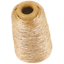 3Pcs Shimmer Golden Cotton Yarn for Crochet Knitting and Crafts