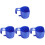 4Pcs Blue Plastic Swimming Pool Cup Holder Rack Hook Beverage Storage 4