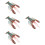 4Pcs Decorative Plastic Lobster Models Lifelike Figurines 9