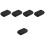 5Pcs Black Eva Cigar Case Portable Storage Box Scratch-Proof 6