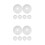 16Pcs Plastic Fire Sprinkler Decorative Ceiling Cover White Trim Ring 8