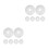 16Pcs Plastic Fire Sprinkler Decorative Ceiling Cover White Trim Ring 10