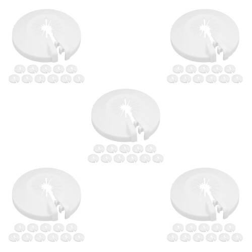 60Pcs White Plastic Fire Sprinkler Covers - Universal Fit for Home Use 2