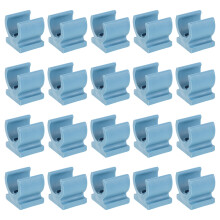 20St Blauwe PP Buisklem Voor Toiletzitting Commode Bevestiging