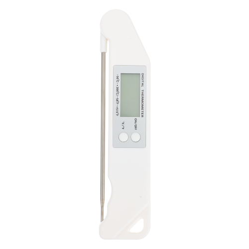 2Pcs Pen-Shaped Digital Kitchen Thermometer White Folding Meat Probe