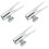 3Pcs Compact Silver Eyebrow Eyeliner Pencil Sharpener for Daily Use 3