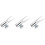 3Pcs Compact Silver Eyebrow Eyeliner Pencil Sharpener for Daily Use 4