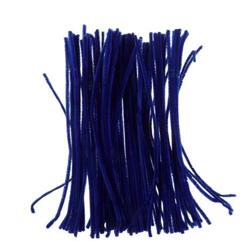 600Pcs Blue Plush Craft Sticks Flexible Chenille Stems for Decorations 2