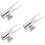 3Pcs Compact Silver Eyebrow Eyeliner Pencil Sharpener for Daily Use 7