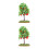 2Pcs Realistic Mini Trees for Sand Table and Office Decoration 8