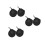 6Pcs Black Multifunction Golf Cleaning Pouch for Valuables and Tees 4