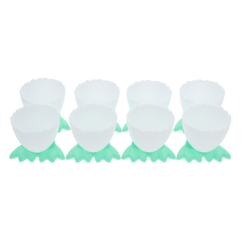 32Pcs Green PP Egg Cup Supporter Adorable Decorative Egg Tray 1