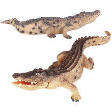 6Pcs Realistic Light Brown Plastic Animal Figurine Models for Desktop