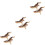 6Pcs Realistic Light Brown Plastic Animal Figurine Models for Desktop 6
