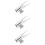 3Pcs Compact Silver Eyebrow Eyeliner Pencil Sharpener for Daily Use 8