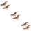 6Pcs Realistic Light Brown Plastic Animal Figurine Models for Desktop 10