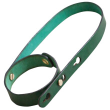 4Pcs Durable Green Leather Coffee Sleeve Handheld Cup Carrier
