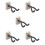 5Pcs Durable Ukulele Wall Mount Guitar Holder Black Violin Hanger 6