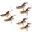 6Pcs Realistic Light Brown Plastic Animal Figurine Models for Desktop 7