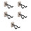 5Pcs Durable Ukulele Wall Mount Guitar Holder Black Violin Hanger 5