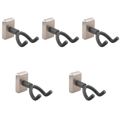 5Pcs Durable Ukulele Wall Mount Guitar Holder Black Violin Hanger 2