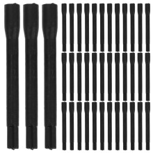 200Pcs ABS Black Disposable Pigment Mixer Stirring Rod for Ink Mixing