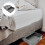 Multipurpose Under Bed Storage Box with Lid Grey Foldable Design 7
