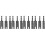 12Pcs Impact Wing Nut Driver Bits for Panel Nuts Eye Screws Grey Steel 4