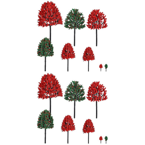 76Pcs Assorted Plastic Miniature Trees for Crafting and Model Scenery 2