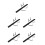 5Sets Black Wood Sword Holder Stand with Bag Three-Layer Storage Rack 8