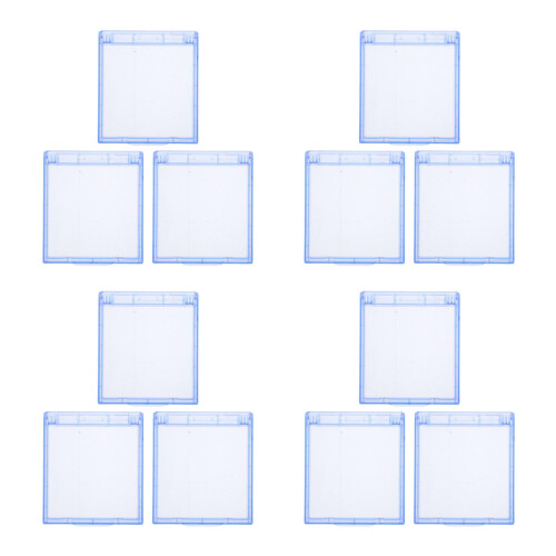 12Pcs Adhesive Waterproof Light Switch Cover Protector ABS Sky-Blue 2