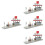 4Pcs Grey Plastic Subway Platform Model DIY Pretend Play for Kids 6