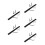 5Sets Black Wood Sword Holder Stand with Bag Three-Layer Storage Rack 6