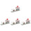 4Pcs Grey Plastic Subway Platform Model DIY Pretend Play for Kids 3