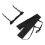 5Sets Black Wood Sword Holder Stand with Bag Three-Layer Storage Rack 2