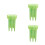 3Pcs Light Green Durable Dart Case with Organizer and Key Buckle 5