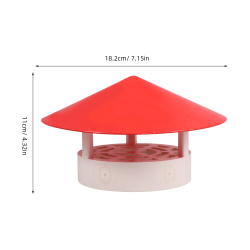4Pcs PVC Chimney Rainproof Caps Vent Covers for Home 1