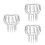 3Pcs Durable Stainless Steel Gutter Drain Guard Silver Leaf Filter Cap 7