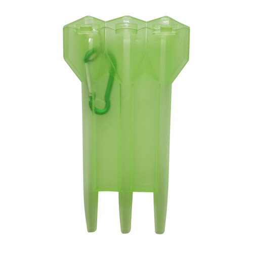 3Pcs Light Green Durable Dart Case with Organizer and Key Buckle