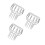 3Pcs Durable Stainless Steel Gutter Drain Guard Silver Leaf Filter Cap 4