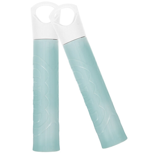 4Pcs Clothesline Pole Handle End Caps Sky-Blue Cleaning Grips 2